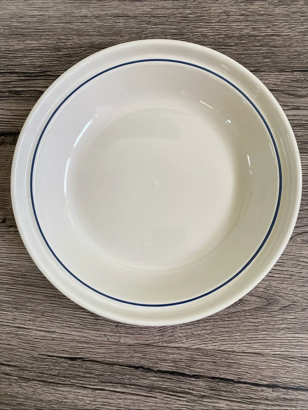 Longaberger Pottery Woven Traditions Heritage Blue 10 inch Pie Plate - Picture 2 of 8